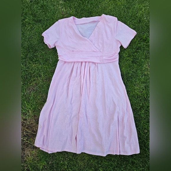 Chic Pink Maternity Dress Size XL - Picture 2 of 9